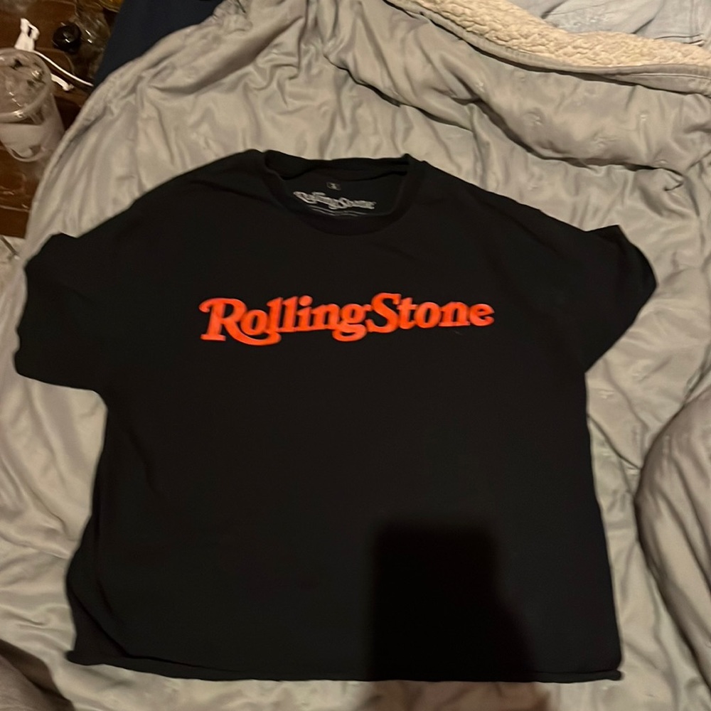 Rolling stone crop top.